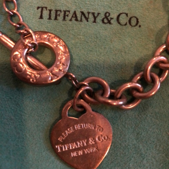 Tiffany Co Heart Tag Toggle Necklace 